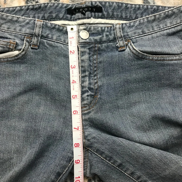 Theory lowrise flare wideleg denim - Picture 8 of 8